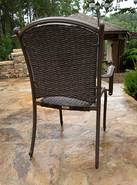 Marquesas 5 Piece All Weather Wicker and Stone Dining Collection - Tortuga Outdoor