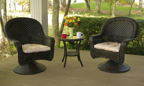 3 Piece Outdoor After Dinner Bistro Set - Tortuga Outdoor