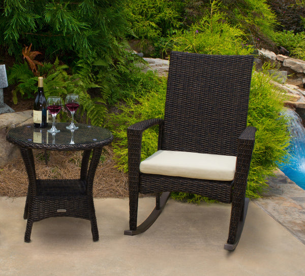 Bayview All Weather Wicker Rocking Chair Set - Tortuga Outdoor