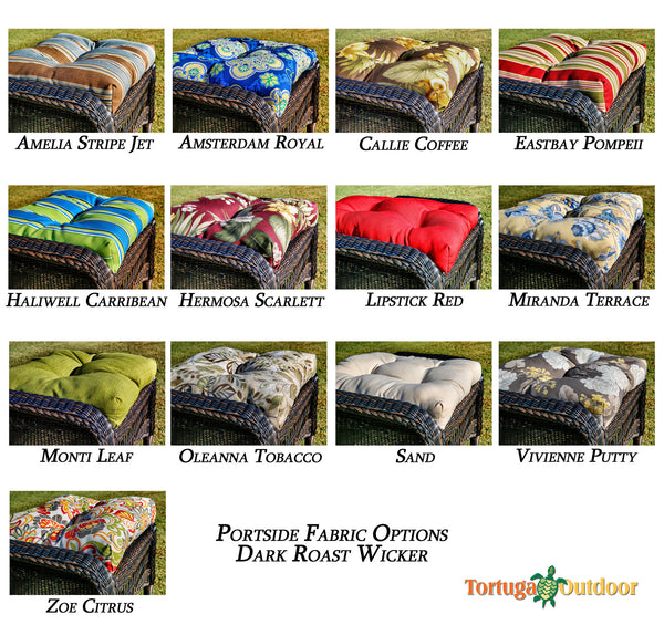 The Portside 6 Piece All Weather Wicker Seating Set - Tortuga Outdoor