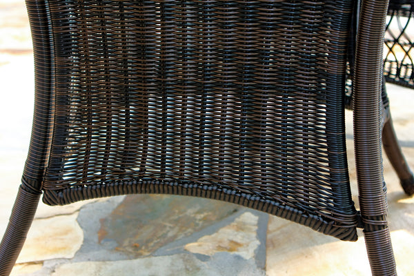 The Portside 5 Piece All Weather Wicker Dining Set  - Tortuga Outdoor