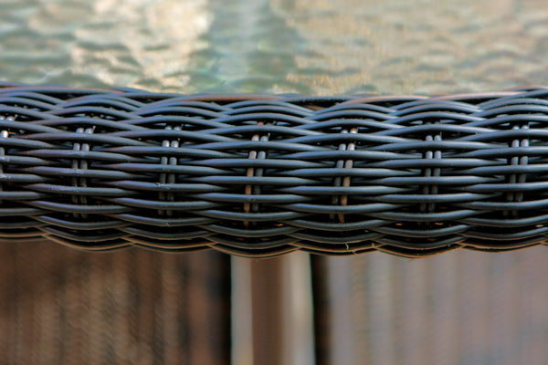 The Portside 5 Piece All Weather Wicker Dining Set  - Tortuga Outdoor