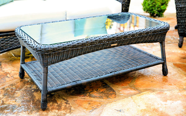 The Lexington 6-Piece All Weather Wicker Deep Seating Loveseat Set - Tortuga Outdoor