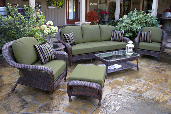 The Lexington 6-Piece All Weather Wicker Deep Seating Sofa Set - Tortuga Outdoor