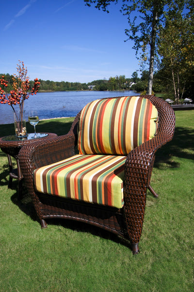 Sea Pines 5 Piece All Weather Wicker Conversation Table Set - Tortuga Outdoor