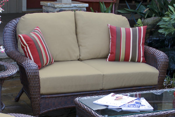 The Lexington All Weather Wicker Loveseat - Tortuga Outdoor