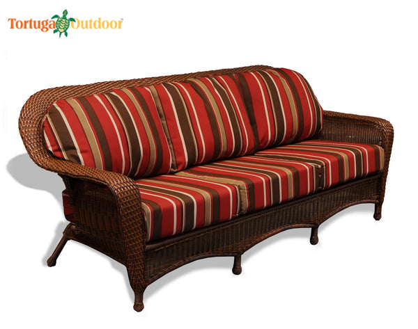 The Lexington All Weather Wicker Sofa - Tortuga Outdoor
