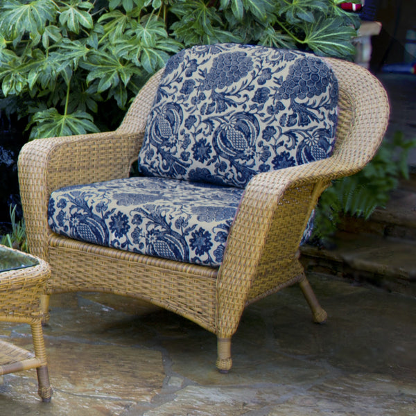 Sea Pines 5 Piece All Weather Wicker Conversation Table Set - Tortuga Outdoor