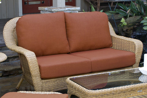 The Lexington All Weather Wicker Loveseat - Tortuga Outdoor