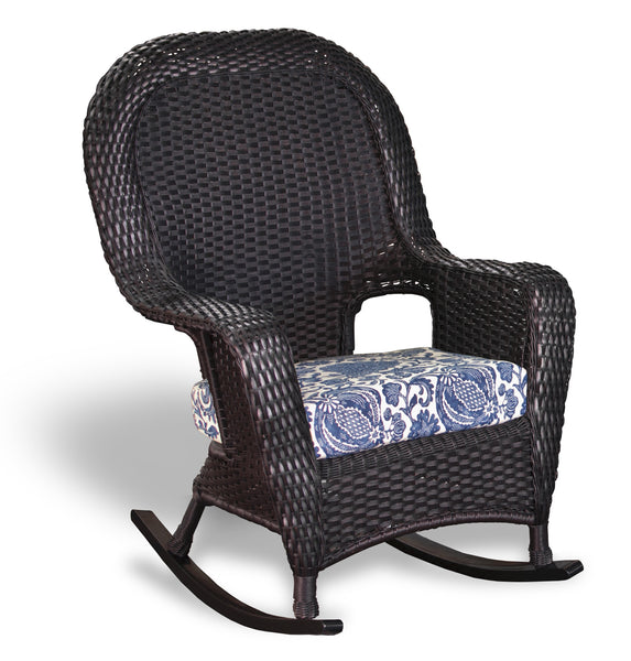 Sea Pines All Weather Wicker Rocking Chair & Table Bundle - Tortuga Outdoor