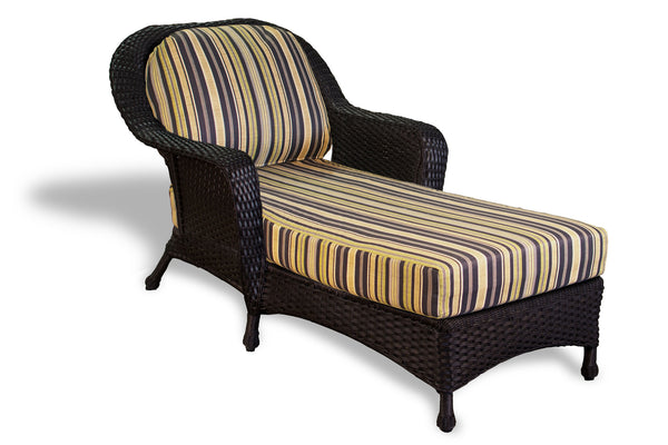 The Lexington All Weather Wicker Chaise Lounger - Tortuga Outdoor