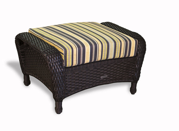 Sea Pines 6-Piece All Weather Wicker Deep Seating Loveseat Set with Jakarta Teak Rectangle Coffee Table- Tortuga Outdoor