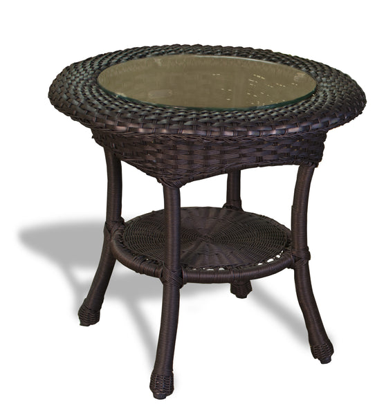 Sea Pines All Weather Wicker Rocking Chair & Table Bundle - Tortuga Outdoor