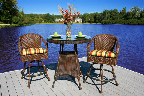 Sea Pines All Weather Wicker Bar Table - Tortuga Outdoor