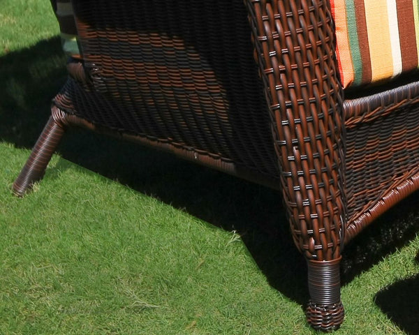 Sea Pines 5 Piece All Weather Wicker Conversation Table Set - Tortuga Outdoor