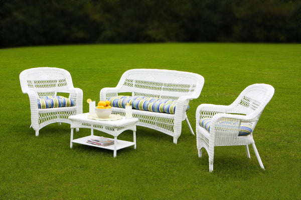The Portside 4 Piece All Weather Wicker Seating Set - Tortuga Outdoor
