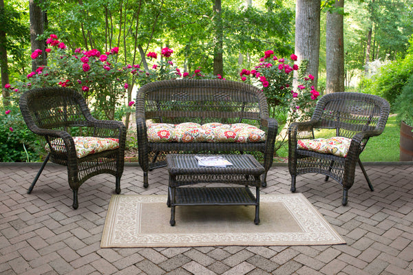 The Portside 4 Piece All Weather Wicker Seating Set - Tortuga Outdoor