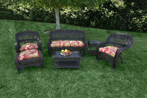 The Portside 6 Piece All Weather Wicker Seating Set - Tortuga Outdoor