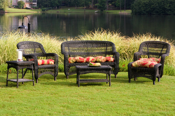 The Portside 6 Piece All Weather Wicker Seating Set - Tortuga Outdoor
