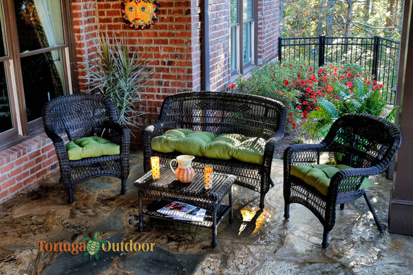 The Portside 4 Piece All Weather Wicker Seating Set - Tortuga Outdoor