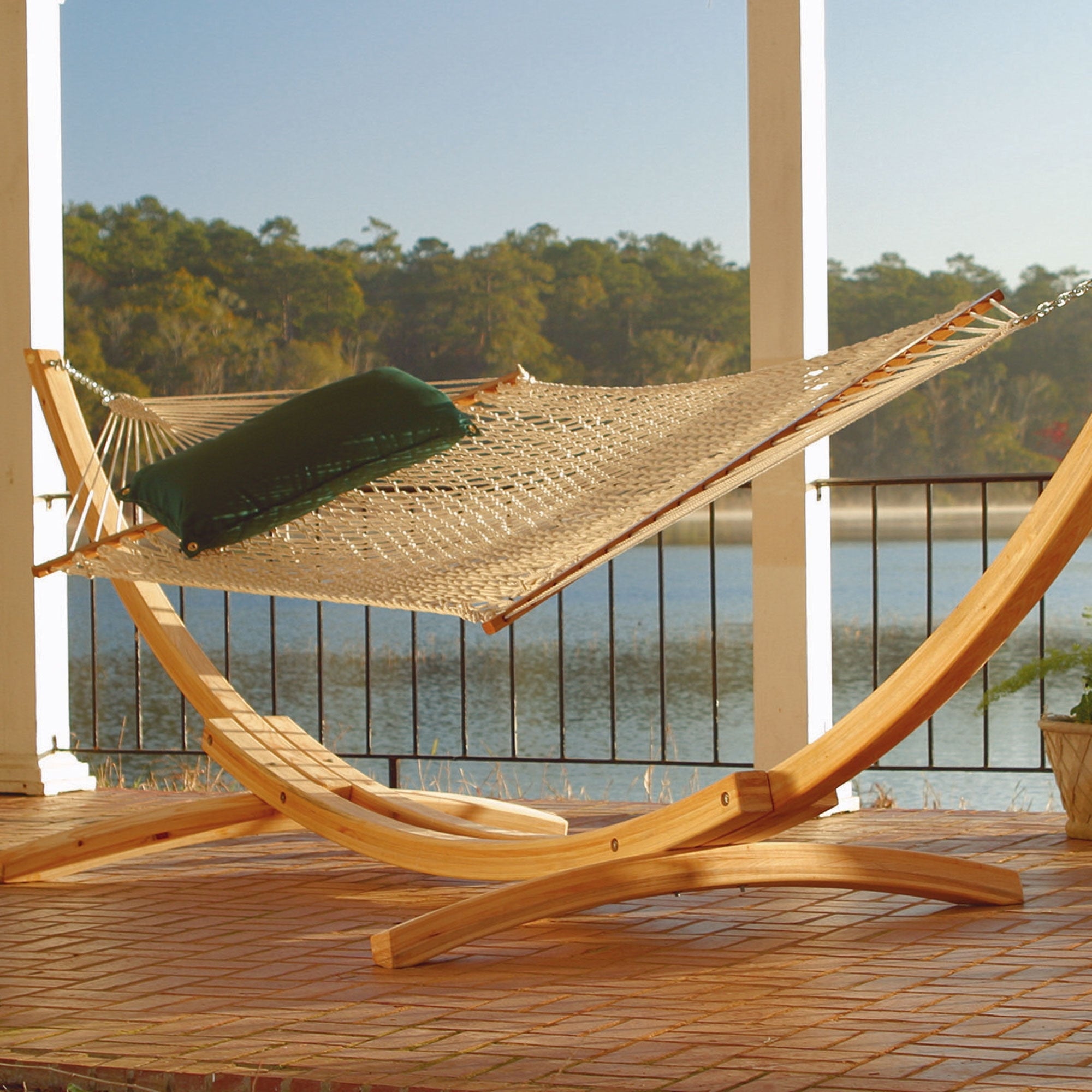 Cypress Roman Arc Hammock Stand Pawleys Island My Balcony