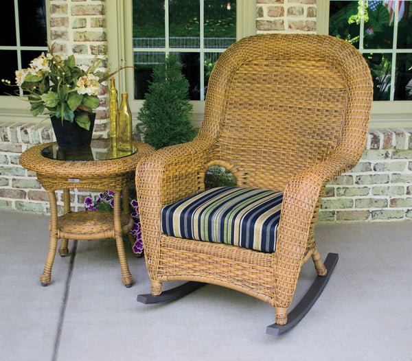 The Lexington All Weather Wicker Rocking Chair & Table Bundle - Tortuga Outdoor