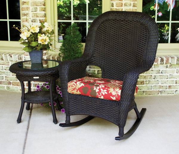Sea Pines All Weather Wicker Rocking Chair & Table Bundle - Tortuga Ou ...