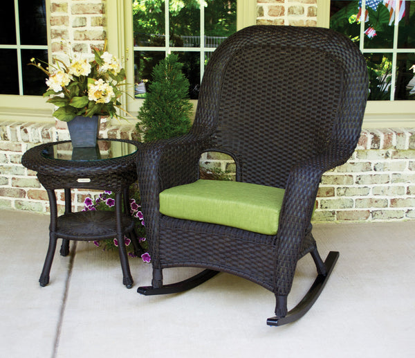 The Lexington All Weather Wicker Rocking Chair & Table Bundle - Tortuga Outdoor