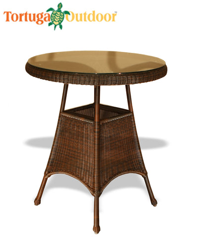 The Lexington All Weather Wicker Bar Table - Tortuga Outdoor