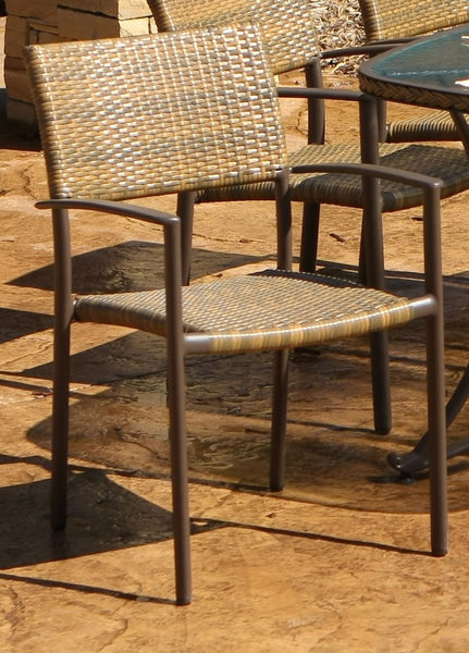 The Maracay All Weather Wicker 7 Piece Dining Set - Tortuga Outdoor