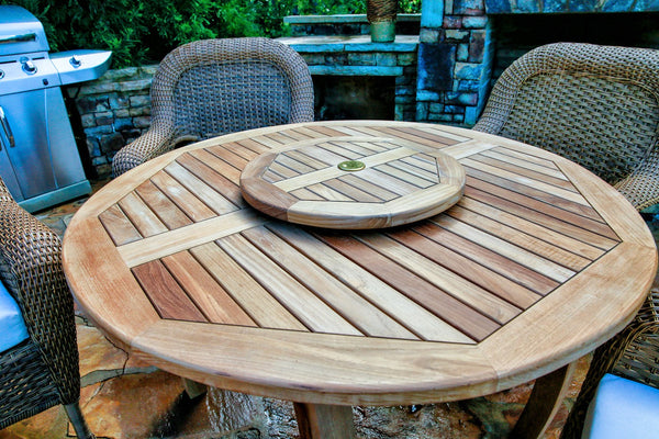 Sea Pines 5-Piece Dining Set with Jakarta Teak Dining Table - Tortuga Outdoor