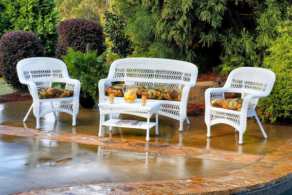 The Portside 4 Piece All Weather Wicker Seating Set - Tortuga Outdoor